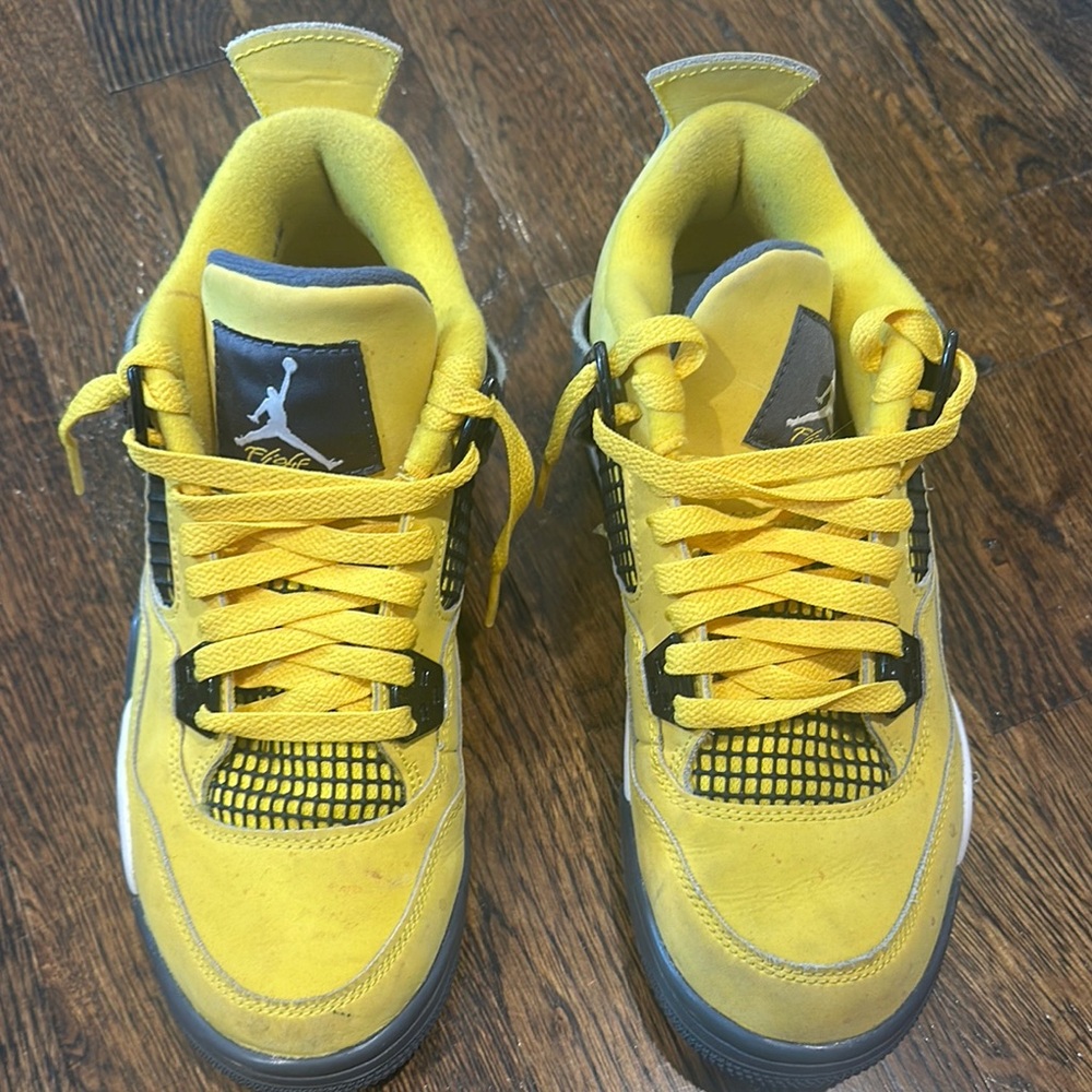 Nike Yellow and Gray Sneakers Vibrant Design